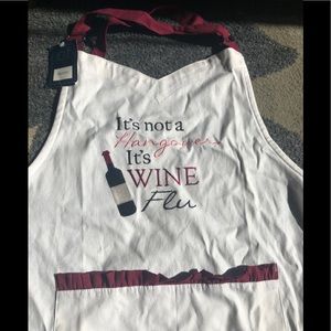 Funny Wine Themed Apron